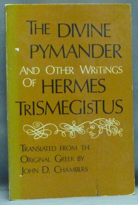 writings of hermes trismegistus.